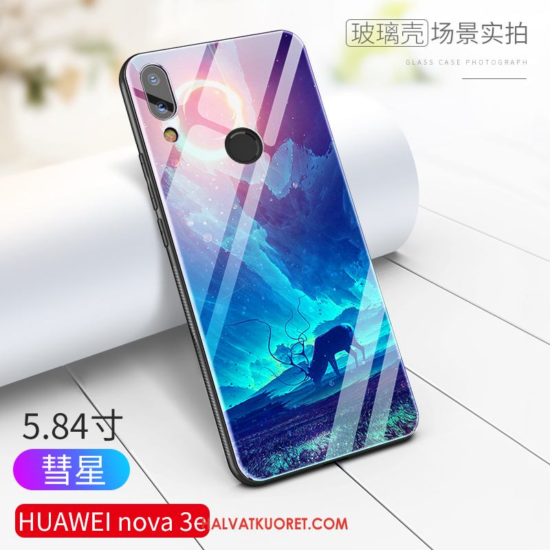 Huawei Nova 3e Kuoret All Inclusive Sininen Kova, Huawei Nova 3e Kuori Persoonallisuus Puhelimen