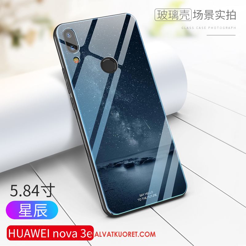 Huawei Nova 3e Kuoret All Inclusive Sininen Kova, Huawei Nova 3e Kuori Persoonallisuus Puhelimen