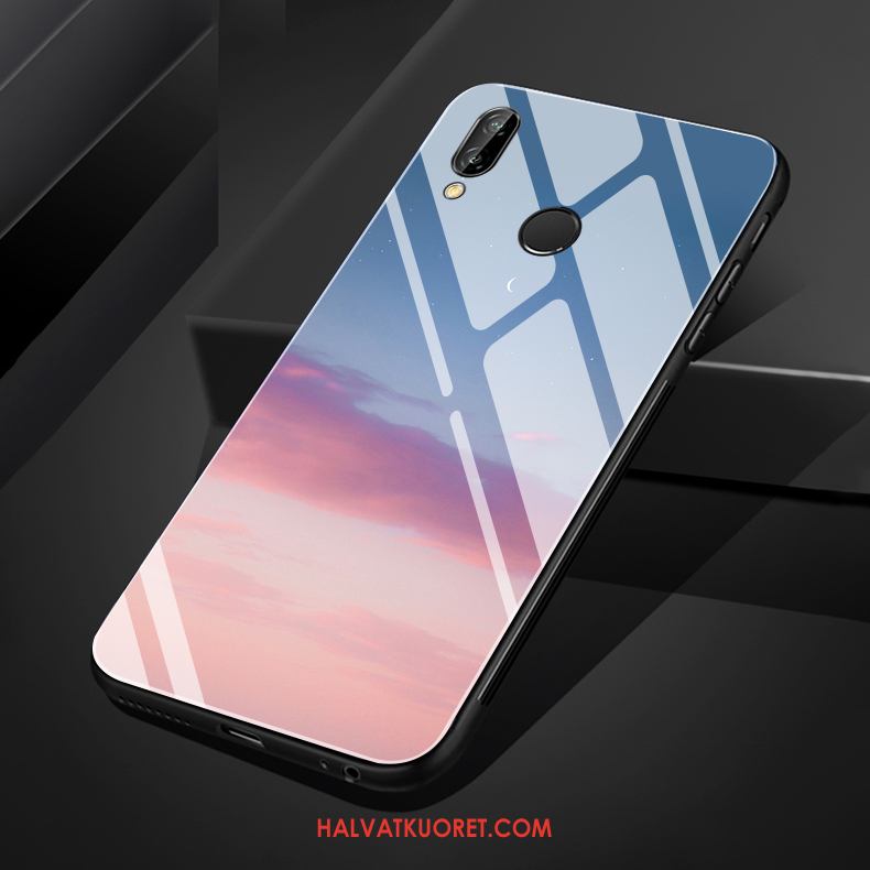 Huawei Nova 3e Kuoret Hemming Kuukausi Silikoni, Huawei Nova 3e Kuori Valkoinen Lasi