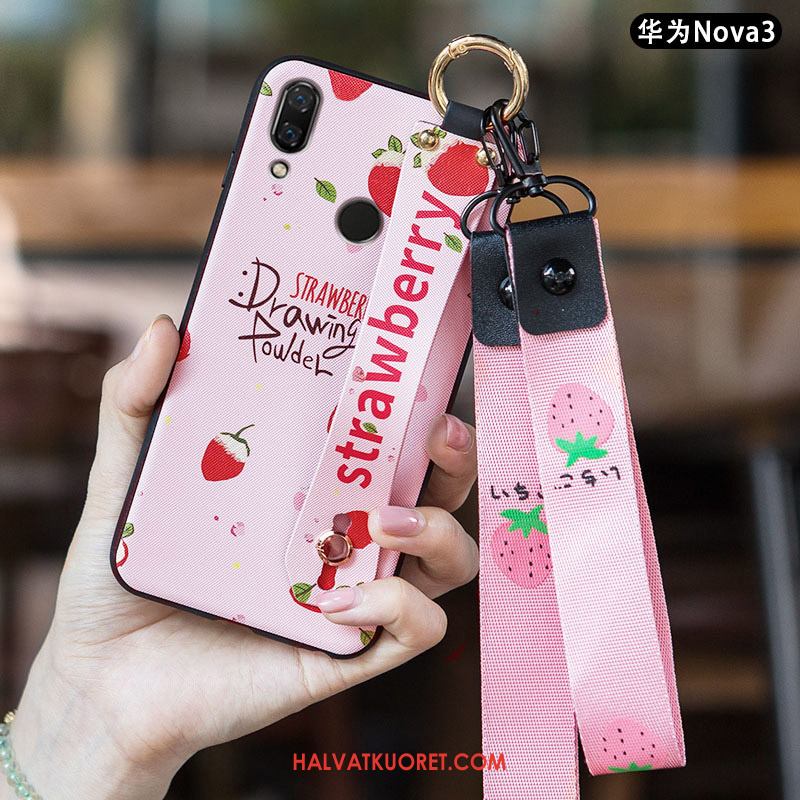 Huawei Nova 3e Kuoret Murtumaton Puhelimen, Huawei Nova 3e Kuori Pesty Suede Pehmeä Neste