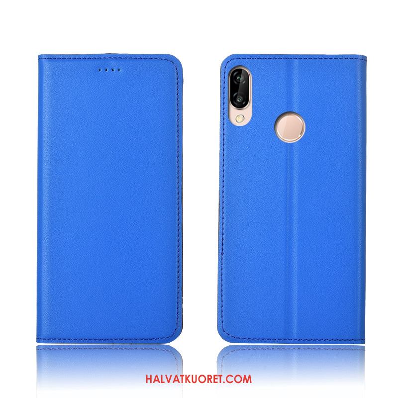 Huawei Nova 3e Kuoret Nahkakotelo Uusi Pehmeä Neste, Huawei Nova 3e Kuori Silikoni Suojaus Braun