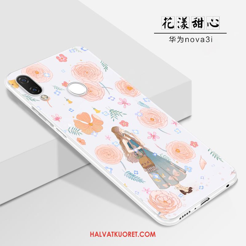 Huawei Nova 3i Kuoret Net Red Luova Ihana, Huawei Nova 3i Kuori Suojaus Pesty Suede