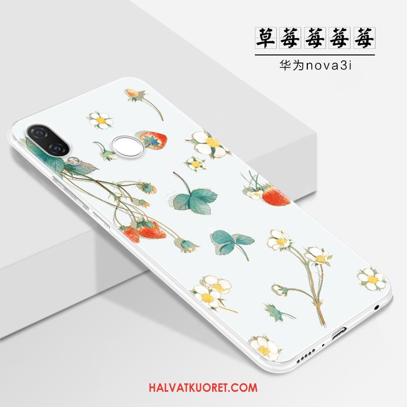 Huawei Nova 3i Kuoret Net Red Luova Ihana, Huawei Nova 3i Kuori Suojaus Pesty Suede