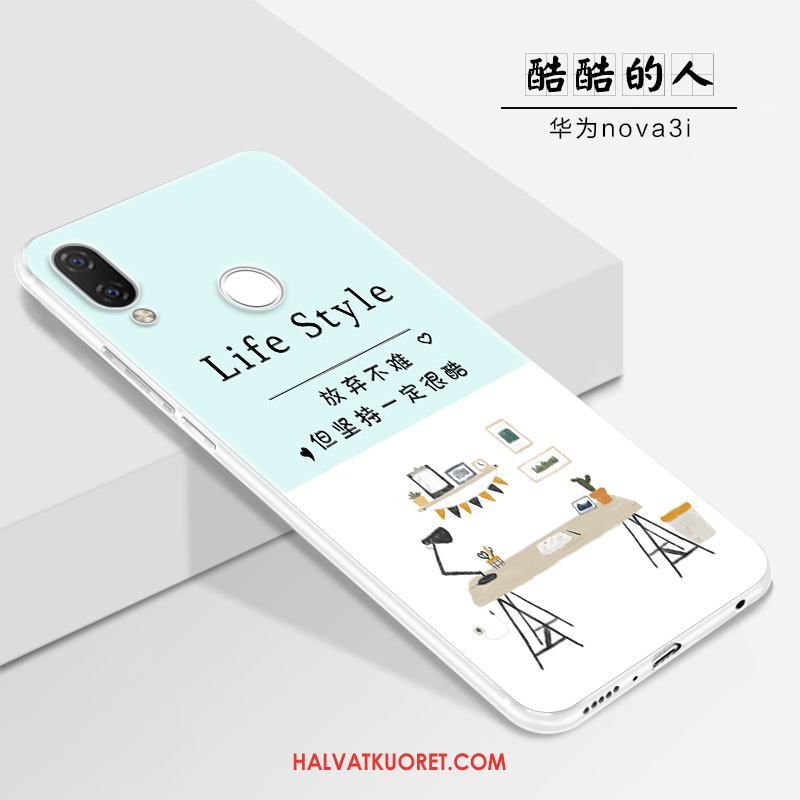 Huawei Nova 3i Kuoret Net Red Luova Ihana, Huawei Nova 3i Kuori Suojaus Pesty Suede