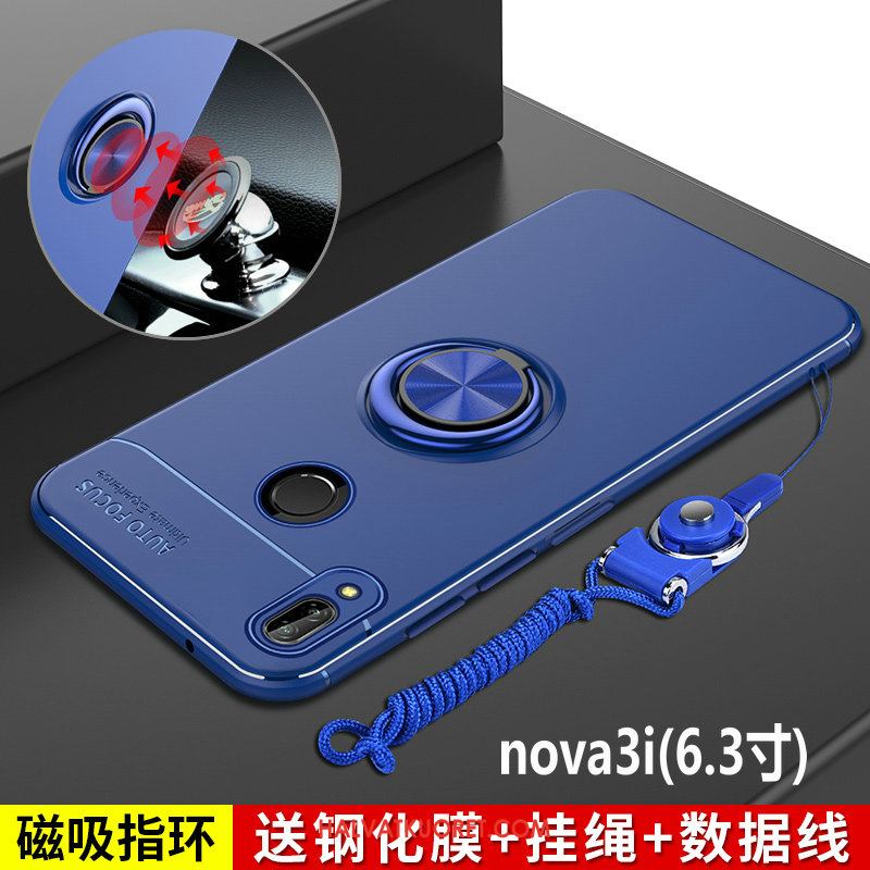 Huawei Nova 3i Kuoret Persoonallisuus Pesty Suede, Huawei Nova 3i Kuori Musta Luova