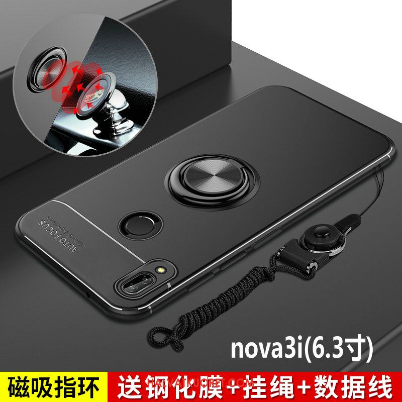 Huawei Nova 3i Kuoret Persoonallisuus Pesty Suede, Huawei Nova 3i Kuori Musta Luova