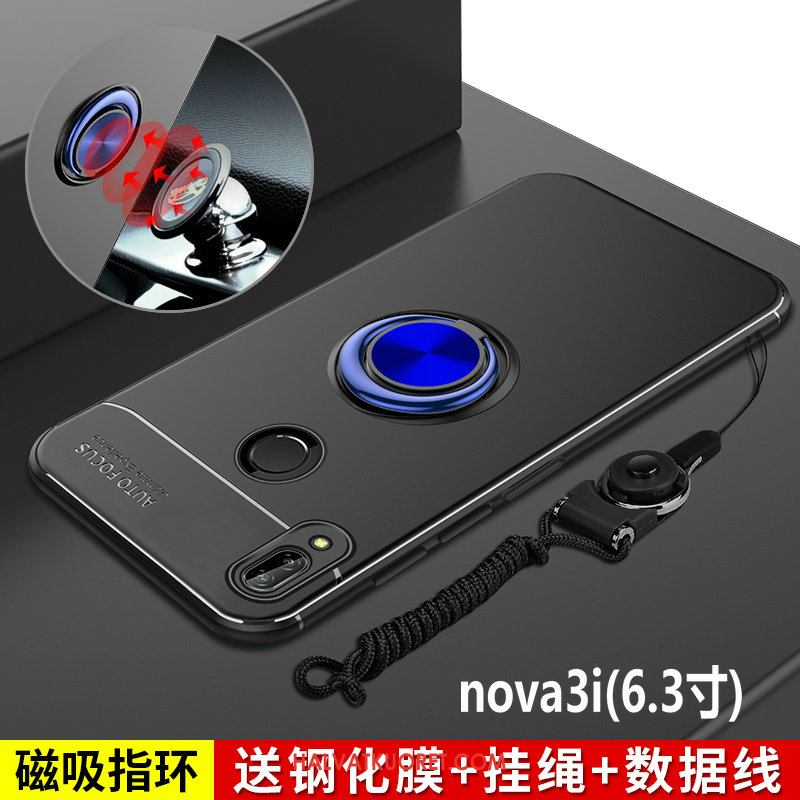 Huawei Nova 3i Kuoret Persoonallisuus Pesty Suede, Huawei Nova 3i Kuori Musta Luova