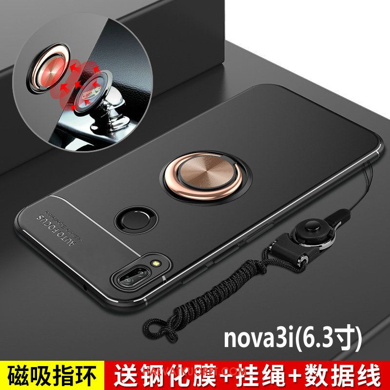 Huawei Nova 3i Kuoret Persoonallisuus Pesty Suede, Huawei Nova 3i Kuori Musta Luova