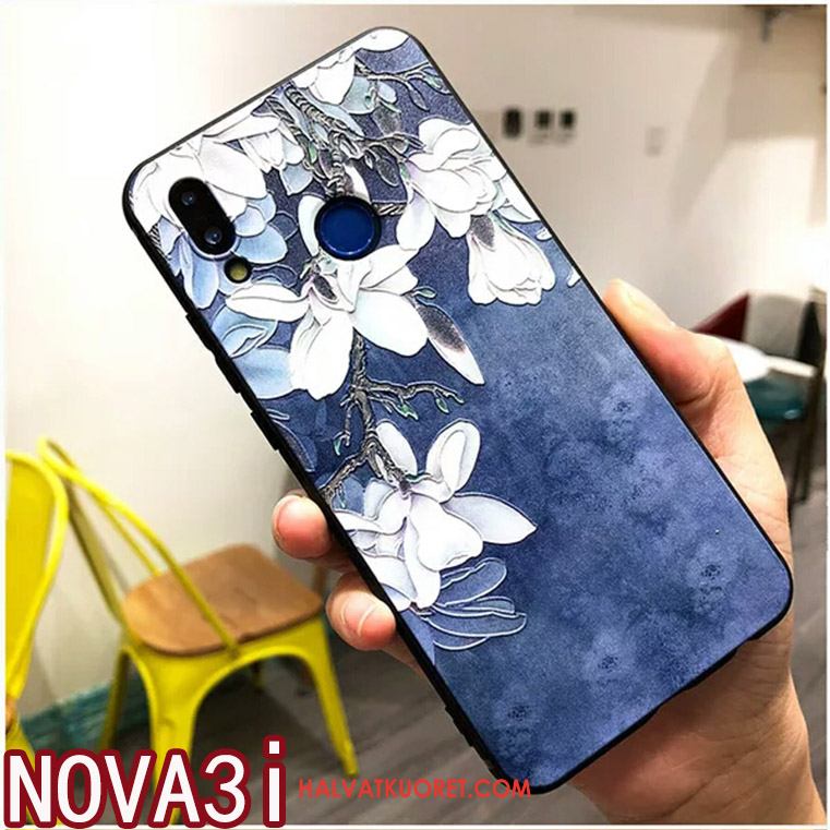 Huawei Nova 3i Kuoret Ripustettavat Koristeet Sininen Puhelimen, Huawei Nova 3i Kuori Kohokuviointi Murtumaton