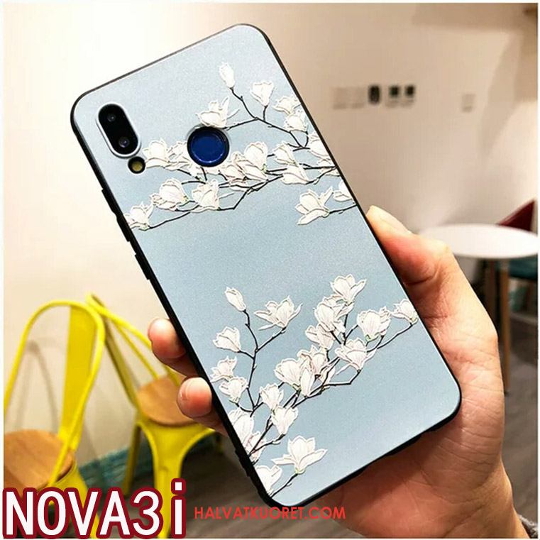 Huawei Nova 3i Kuoret Ripustettavat Koristeet Sininen Puhelimen, Huawei Nova 3i Kuori Kohokuviointi Murtumaton