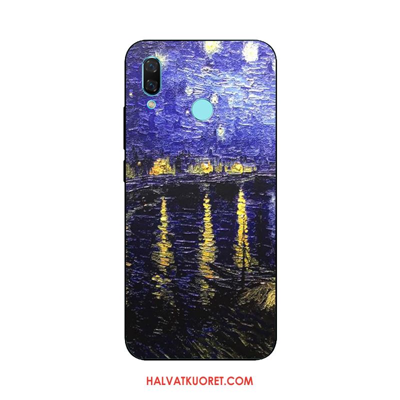 Huawei Nova 3i Kuoret Suojaus Öljyvärimaalaus Kohokuviointi, Huawei Nova 3i Kuori Puhelimen
