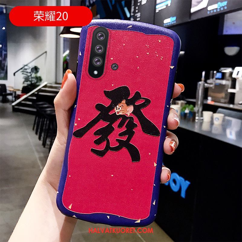 Huawei Nova 5t Kuoret Silikoni Persoonallisuus Mulberry Silkki, Huawei Nova 5t Kuori Murtumaton Kukkakuvio