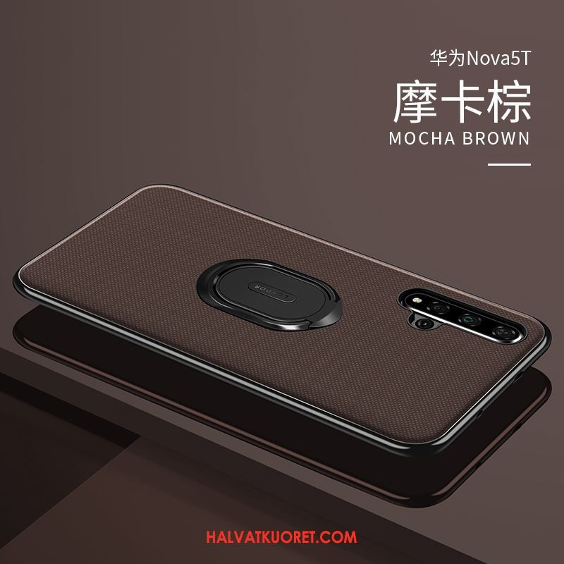 Huawei Nova 5t Kuoret Suojaus Ohut, Huawei Nova 5t Kuori Nahkakotelo Sininen