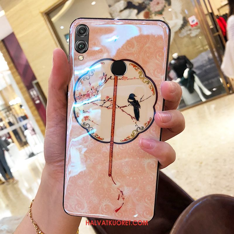 Huawei P Smart 2019 Kuoret Net Red Pesty Suede Luova, Huawei P Smart 2019 Kuori Silikoni Puhelimen