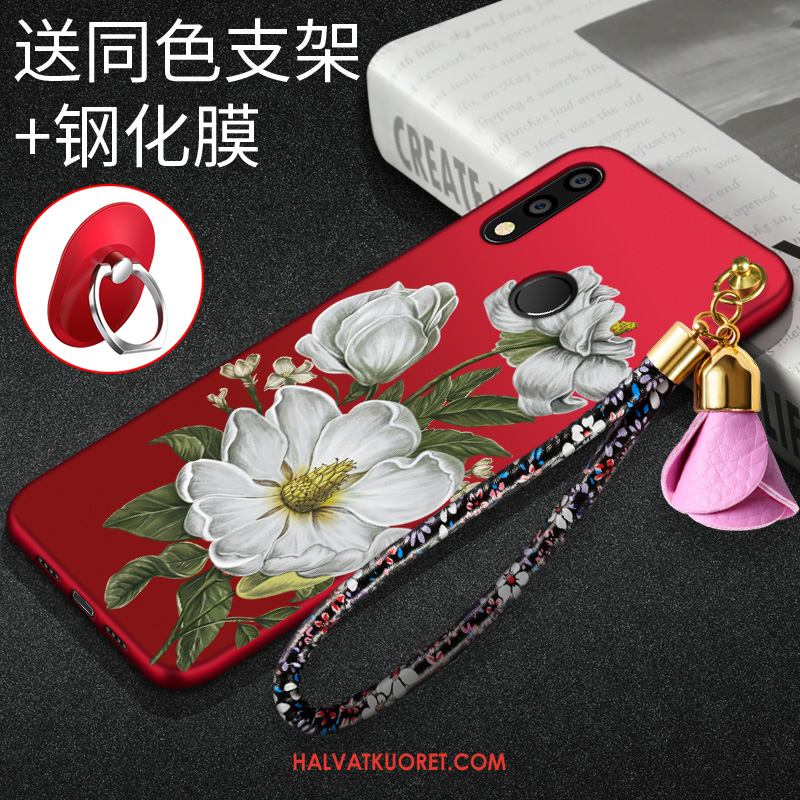 Huawei P Smart 2019 Kuoret Punainen Pesty Suede Persoonallisuus, Huawei P Smart 2019 Kuori Uusi