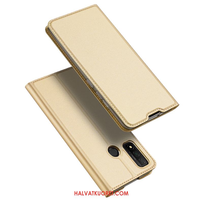 Huawei P Smart 2020 Kuoret Magneettinen Nahkakotelo Ultra, Huawei P Smart 2020 Kuori Kulta Kortti