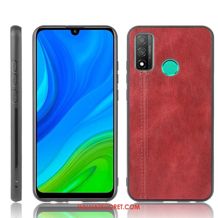 Huawei P Smart 2020 Kuoret Nahka Musta All Inclusive, Huawei P Smart 2020 Kuori Puhelimen