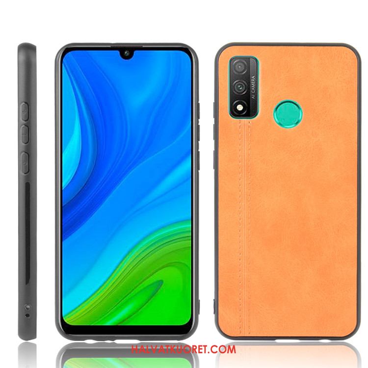 Huawei P Smart 2020 Kuoret Nahka Musta All Inclusive, Huawei P Smart 2020 Kuori Puhelimen