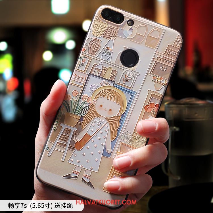 Huawei P Smart Kuoret Kotelo Sininen, Huawei P Smart Kuori Murtumaton Silikoni