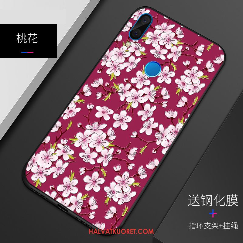 Huawei P Smart+ Kuoret Malli Pesty Suede Kohokuviointi, Huawei P Smart+ Kuori Kotelo Persoonallisuus