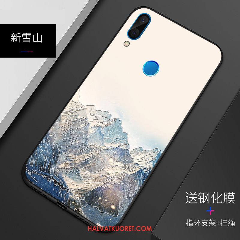 Huawei P Smart+ Kuoret Malli Pesty Suede Kohokuviointi, Huawei P Smart+ Kuori Kotelo Persoonallisuus