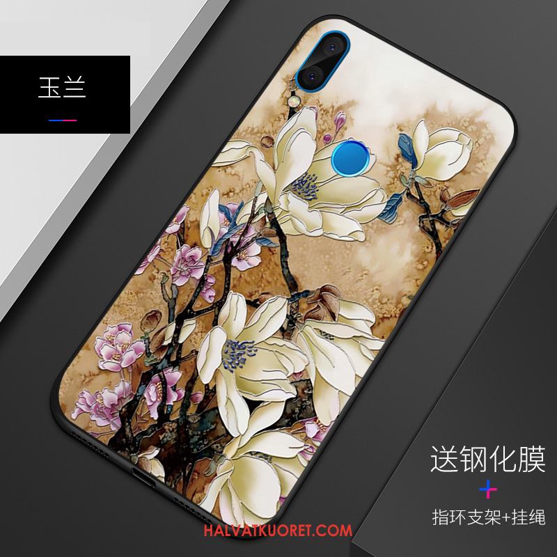 Huawei P Smart+ Kuoret Malli Pesty Suede Kohokuviointi, Huawei P Smart+ Kuori Kotelo Persoonallisuus