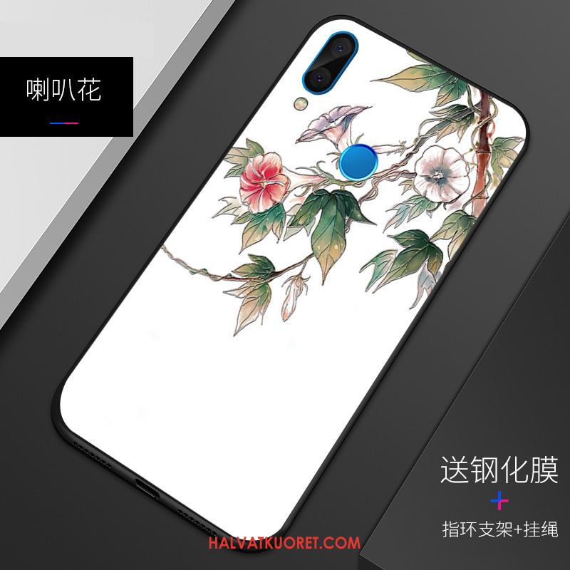 Huawei P Smart+ Kuoret Malli Pesty Suede Kohokuviointi, Huawei P Smart+ Kuori Kotelo Persoonallisuus