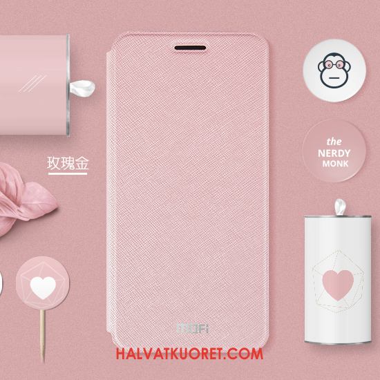 Huawei P Smart+ Kuoret Murtumaton Persoonallisuus Musta, Huawei P Smart+ Kuori Yksinkertainen Nahkakotelo