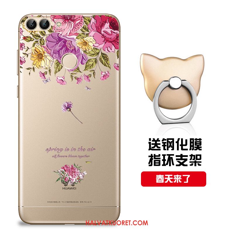 Huawei P Smart Kuoret Suojaus Malli, Huawei P Smart Kuori Puhelimen Murtumaton Beige