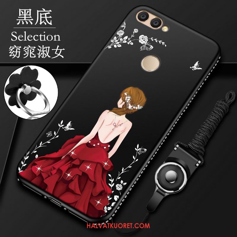 Huawei P Smart Kuoret Ultra Pesty Suede All Inclusive, Huawei P Smart Kuori Kotelo Punainen