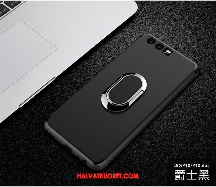 Huawei P10 Kuoret Kotelo Silikoni Tuki, Huawei P10 Kuori Musta Magneettinen