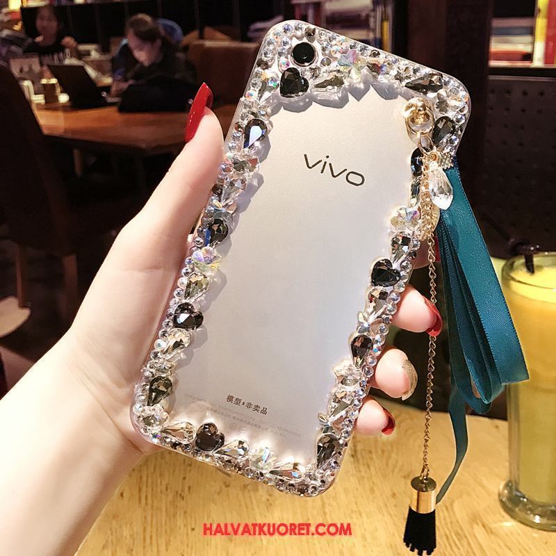 Huawei P10 Plus Kuoret Fringed Strassi Riipus, Huawei P10 Plus Kuori Kotelo Kehys
