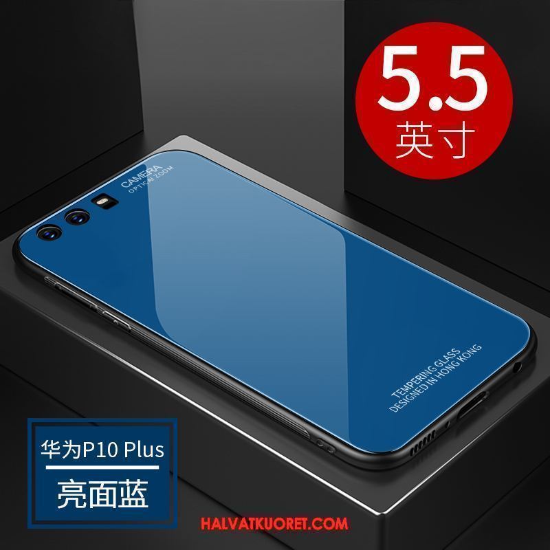Huawei P10 Plus Kuoret Kotelo Lasi Ultra, Huawei P10 Plus Kuori Sininen Kaltevuus