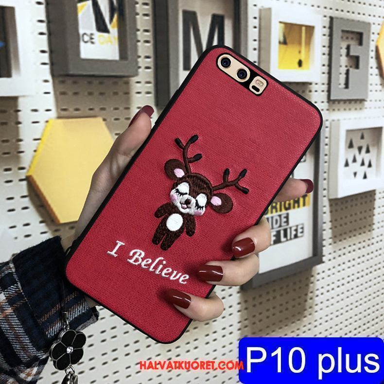 Huawei P10 Plus Kuoret Punainen Suojaus Puhelimen, Huawei P10 Plus Kuori Sarjakuva