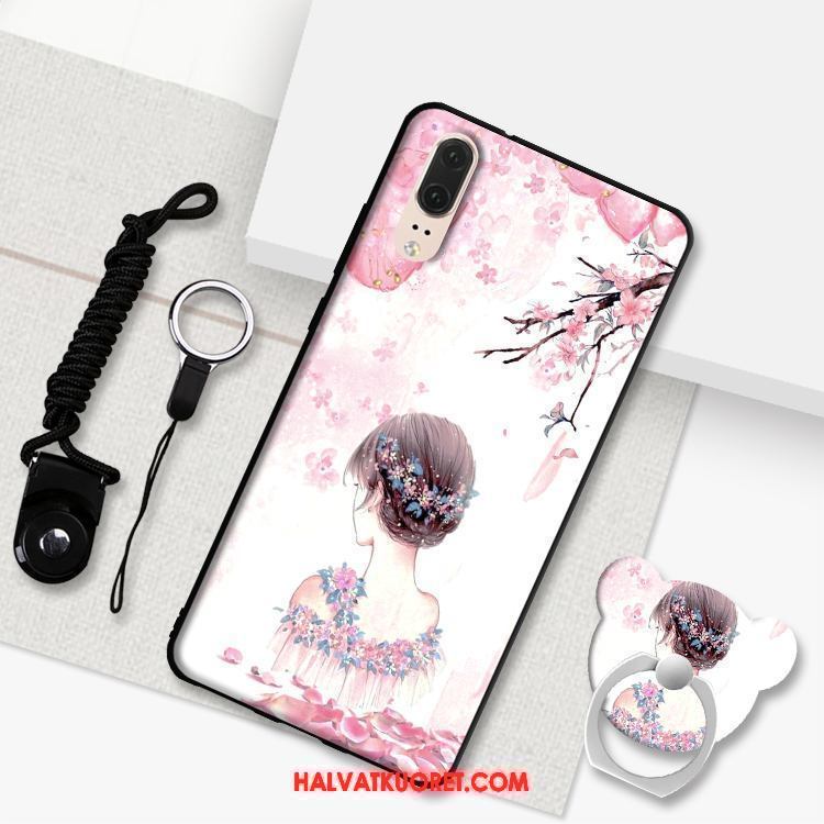 Huawei P20 Kuoret Tuki Rengas, Huawei P20 Kuori Puhelimen Valkoinen