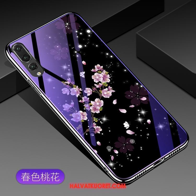 Huawei P20 Kuoret Violetti Lasi Luova, Huawei P20 Kuori Trendi