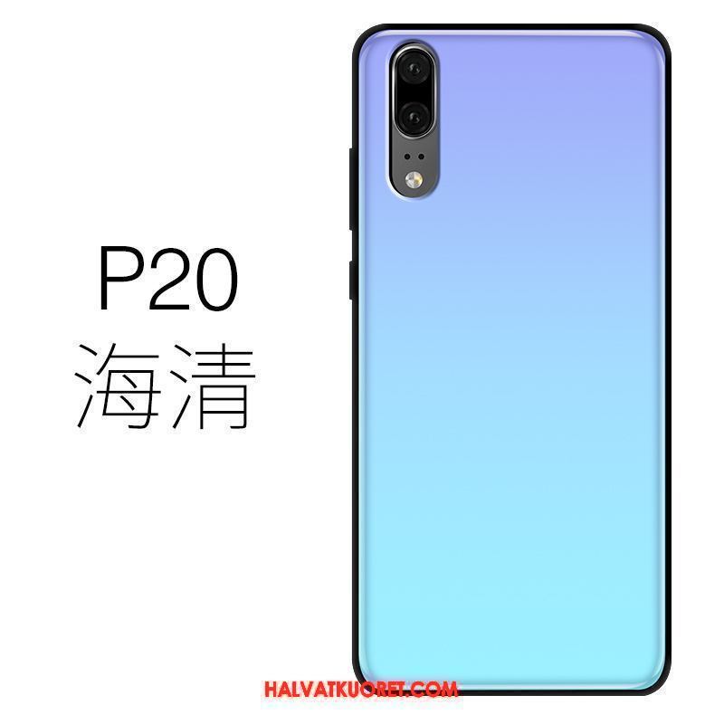 Huawei P20 Kuoret Violetti Vaalean, Huawei P20 Kuori Ohut Vihreä