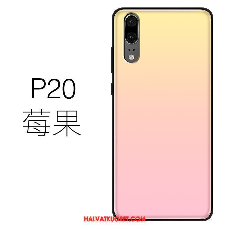 Huawei P20 Kuoret Violetti Vaalean, Huawei P20 Kuori Ohut Vihreä