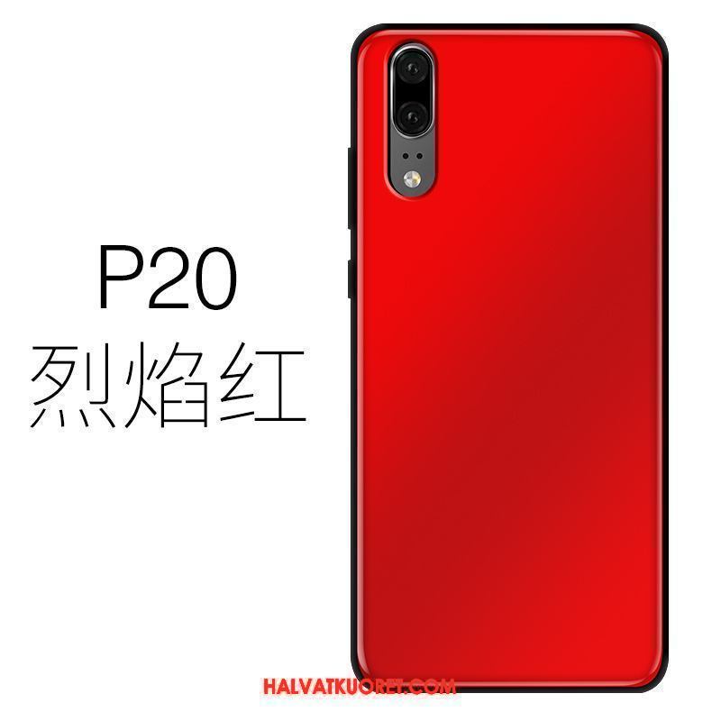 Huawei P20 Kuoret Violetti Vaalean, Huawei P20 Kuori Ohut Vihreä