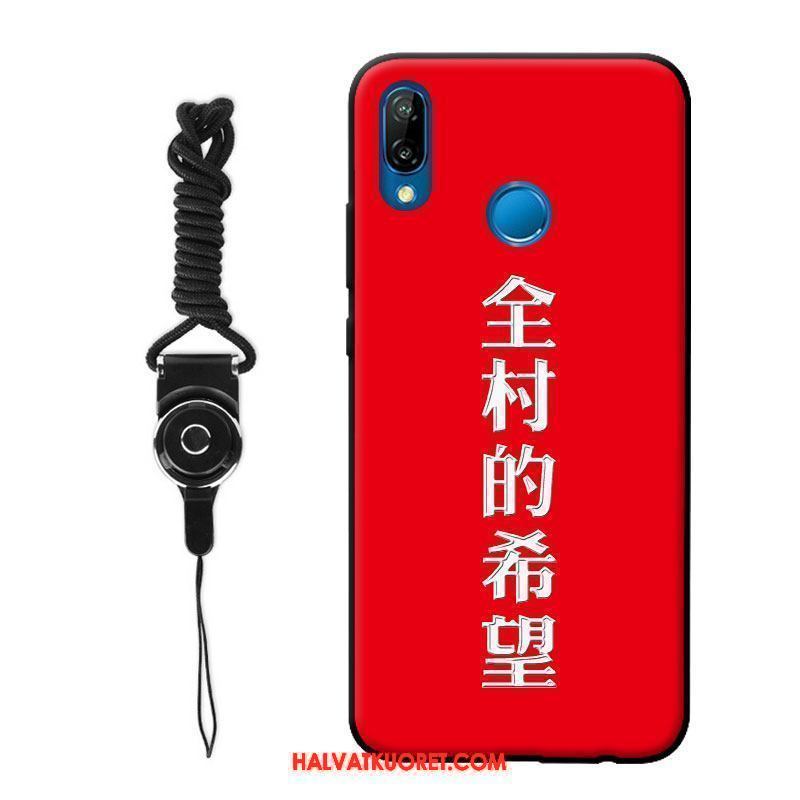 Huawei P20 Lite Kuoret Puhelimen Musta, Huawei P20 Lite Kuori Silikoni Pesty Suede