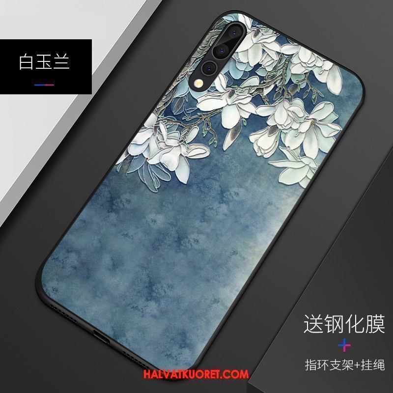 Huawei P20 Pro Kuoret Kohokuviointi Vaalean Puhelimen, Huawei P20 Pro Kuori Suojaus Pesty Suede