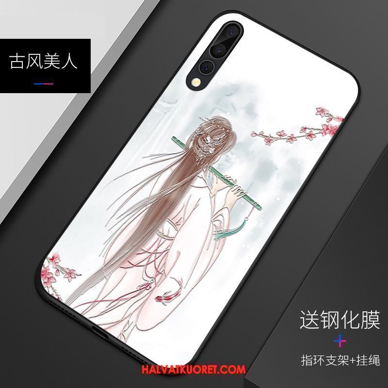 Huawei P20 Pro Kuoret Kohokuviointi Vaalean Puhelimen, Huawei P20 Pro Kuori Suojaus Pesty Suede