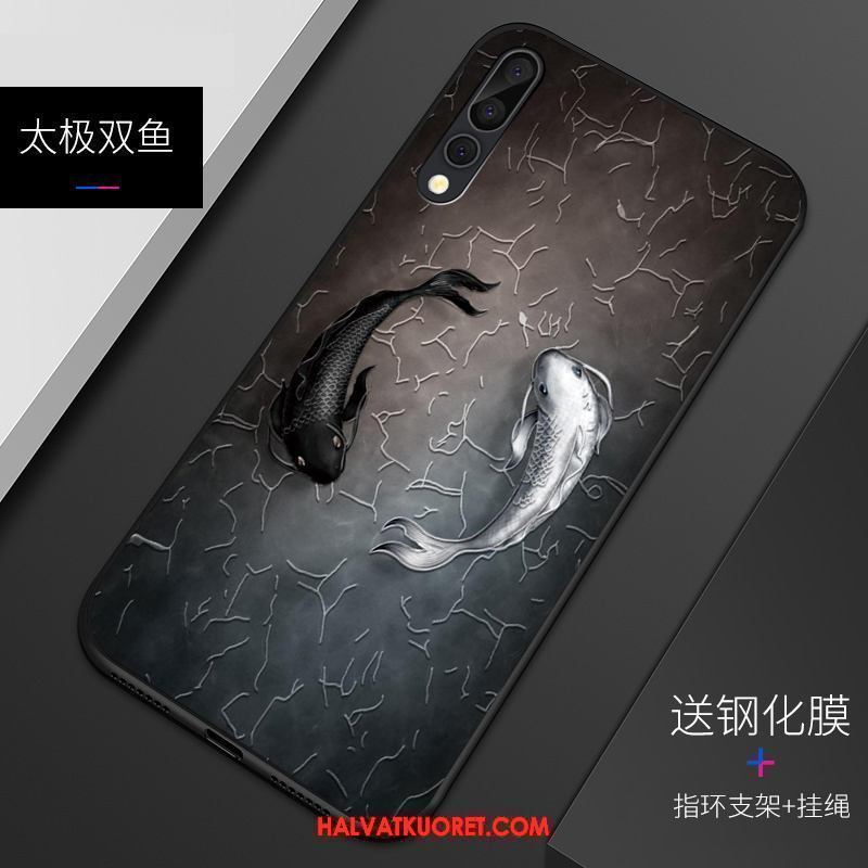 Huawei P20 Pro Kuoret Kohokuviointi Vaalean Puhelimen, Huawei P20 Pro Kuori Suojaus Pesty Suede