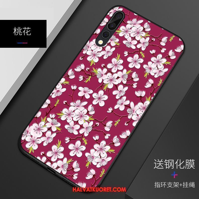 Huawei P20 Pro Kuoret Kohokuviointi Vaalean Puhelimen, Huawei P20 Pro Kuori Suojaus Pesty Suede