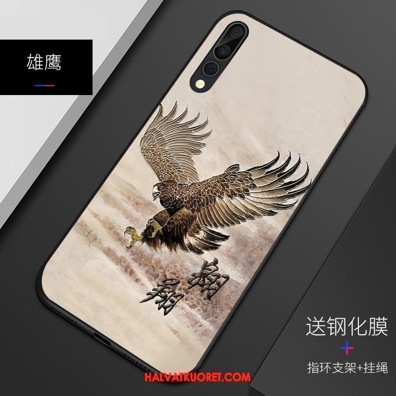 Huawei P20 Pro Kuoret Kohokuviointi Vaalean Puhelimen, Huawei P20 Pro Kuori Suojaus Pesty Suede