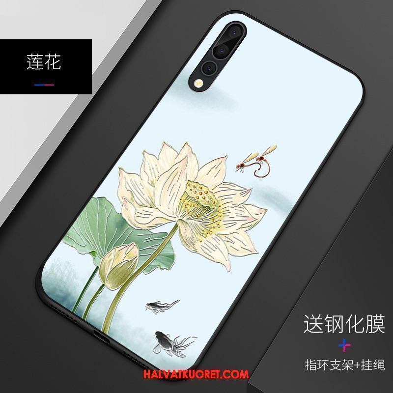 Huawei P20 Pro Kuoret Kohokuviointi Vaalean Puhelimen, Huawei P20 Pro Kuori Suojaus Pesty Suede