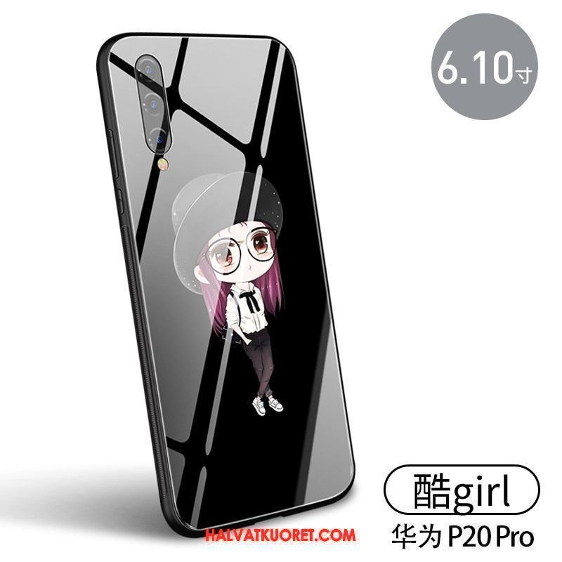 Huawei P20 Pro Kuoret Kotelo Trendi All Inclusive, Huawei P20 Pro Kuori Musta