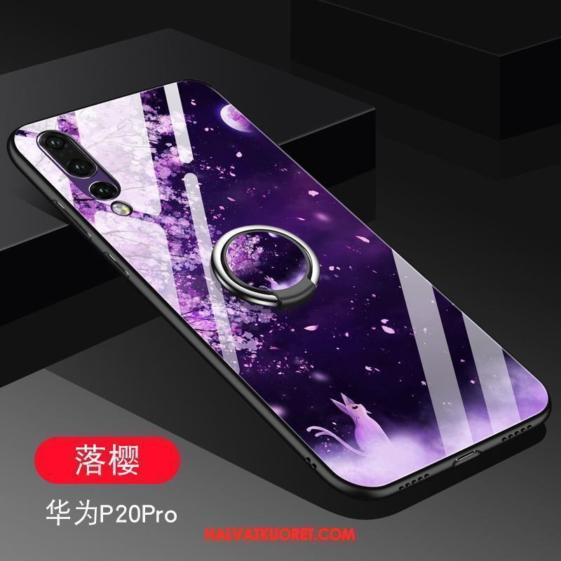 Huawei P20 Pro Kuoret Magneettinen Tila, Huawei P20 Pro Kuori Rengas Punainen