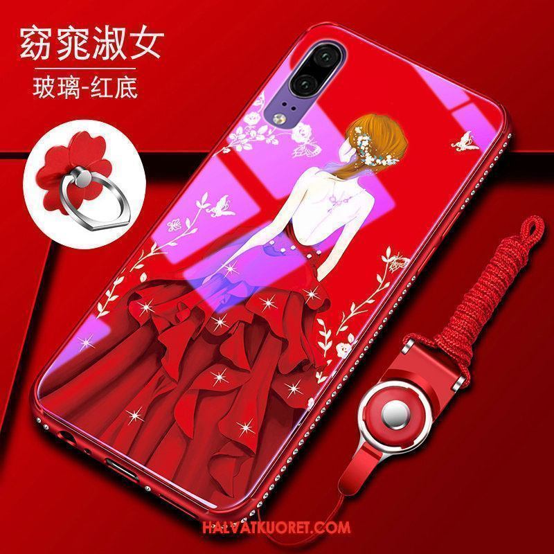 Huawei P20 Pro Kuoret Net Red Punainen, Huawei P20 Pro Kuori Lasi All Inclusive