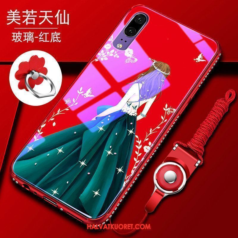 Huawei P20 Pro Kuoret Net Red Punainen, Huawei P20 Pro Kuori Lasi All Inclusive